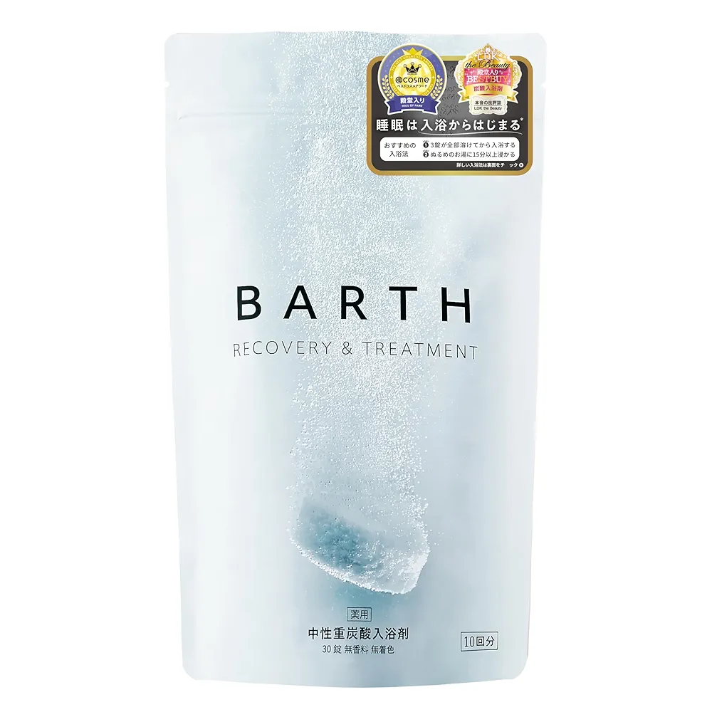 薬用 BARTH 中性重炭酸入浴剤　30錠　４袋セット（１２０錠） twostore_1003024a0320